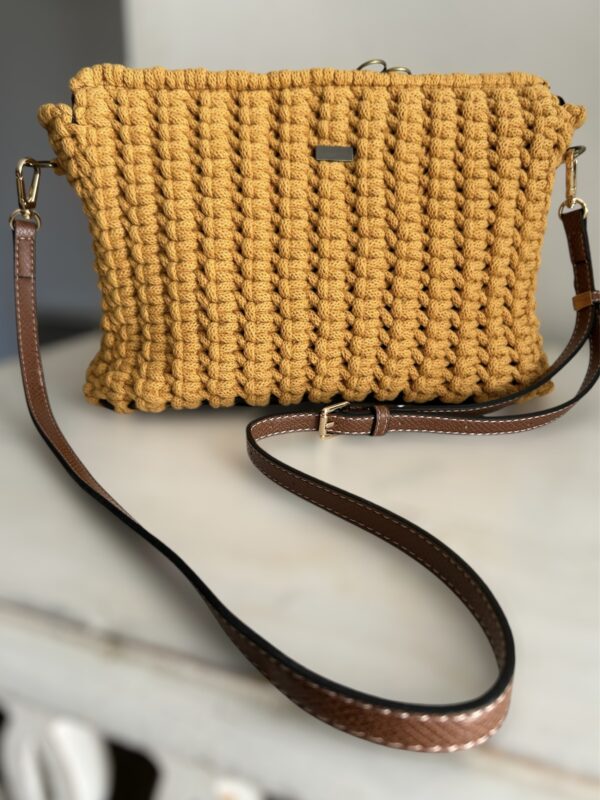 Sac a main Macrame Expresso Curcuma