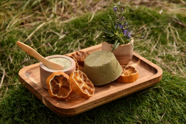 Shampoing solide artisanal Citron Romarin Argile Verte – Image 2