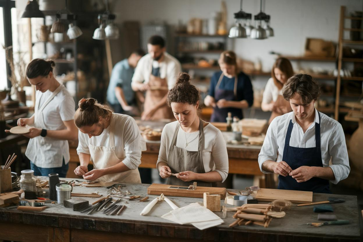 Paysage français et artisanat local